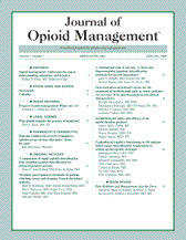 Journal of Opioid Management Cover Image